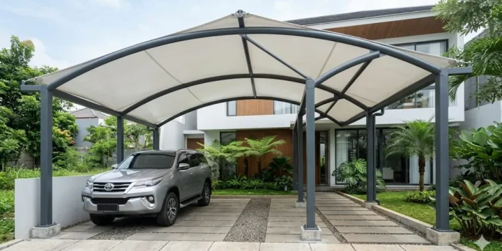 Desain Canopy Rumah Terbaik Jenis Membrane
